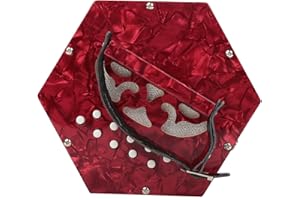 SHIPENOPHY Fácil de aprender a tocar la concertina para el ejercicio de entrenamiento para la práctica del principiante(Red)