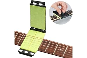 WIKEA Diapasón y limpiador de cuerdas para guitarra, bajo, violín y otros instrumentos