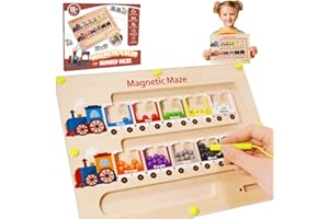 Adeokay Juguetes Montessori 3 4 5 6 Años, Juego Magnético Laberinto Juguetes Niños 3 4 5 6 Años Juguetes Magnético de Madera Juegos Educativos Niños 3 4 5 6 7 Años Motricidad