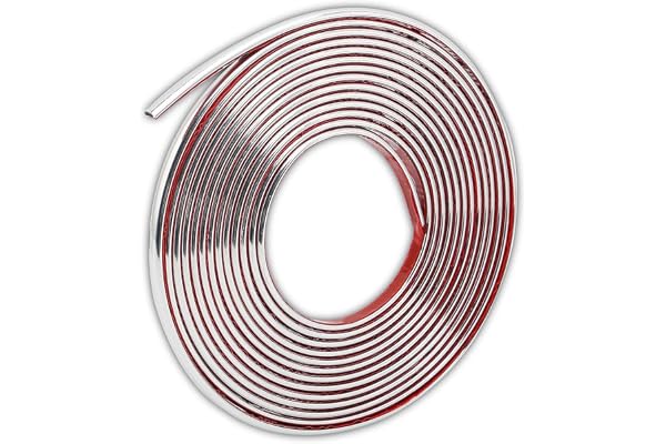 Bande adhésive argentée 3d pour bordures murales Peel and Stick Trim Seam Wall Sticker Decorative Tape pour plafond/angle/miroir/meuble/décoration intérieure et automobile (0.8CM*5M/0.31IN*16.4FT)