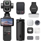 DJI Osmo Pocket 4P Vlog Combo, &Ccedil;ift Lensli Vlog Kamera, Sinematik 4K | 3&times; Optik Zoom, 4K/240fps, 17‑Stop Dinamik Aralık, 103G