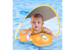 ‎LAYCOL LAYCOL Schwimmring Baby mit Abnehmbarem Sonnendach, Baby Float Aufblasbare Schwimmreifen Baby für Baby ab 3-36 Monate