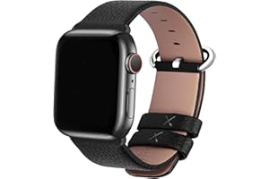 Fullmosa Skórzany pasek do zegarka Apple Watch 38 mm, 40 mm, 41 mm, 42 mm, 44 mm, 45 mm, kompatybilny z Apple Watch Series SE, 7, 6, 5, 4, 3, 2, 1