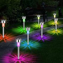 2 Lampes Solaires Extérieures PILIER - Noir, IP55, 19.5cm | Éclairage Jardin, Cour, Allée | Autonomie 8h, Charge Jour
