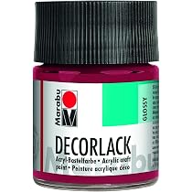 Marabu Decorlack Acryl Magenta 014 – 50 Ml, Hochglänzend, Für Alle Bastelprojekte