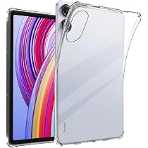MEMELOKA Cover per Xiaomi Redmi Pad 2 PRO 12.1 Pollici, Custodia Antiurto in Silicone Morbido Protettiva con Supporto[Protezione da Caduta], Nero