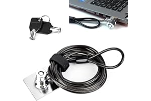 ccmart portátil Tablet Kit de Hardware de Seguridad Bloqueo de Cable antirrobo de Bloqueo de Seguridad de Bloqueo de Cable para Notebook,PC portátiles,teléfonos móviles y proyectores