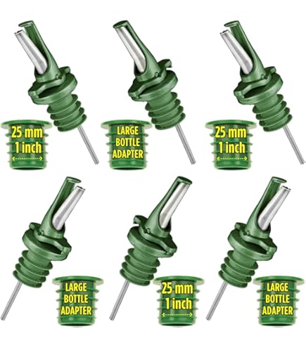 10 Beccucci Per Bottiglie In Legno E Sughero - Versatore Olio E Liquori, Dosatore 2cl - Foto 12