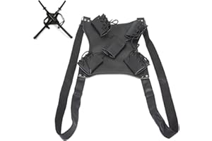 Moumou Sword Bag - Carry Case with Waistband for Ninja Hero Cosplay Anime Costume (Dual Sword)