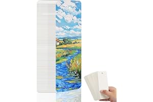 TYBYBB Carta Acquerello 300 gr 50 Fogli Acquerello Segnalibro, Watercolor Paper Bianco, Segnalibri Vuoti, per Realizzare Cartoline Fai Da Te, Blocchi per Appunti, Biglietto d'Auguri