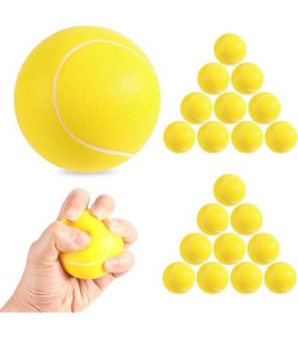 24 Mini-Schaumstoff-Fußbälle, Ca. 4 Cm – Anti-Stress-Spielzeug Für Kinder & Erwachsene, Mit Netzbeutel