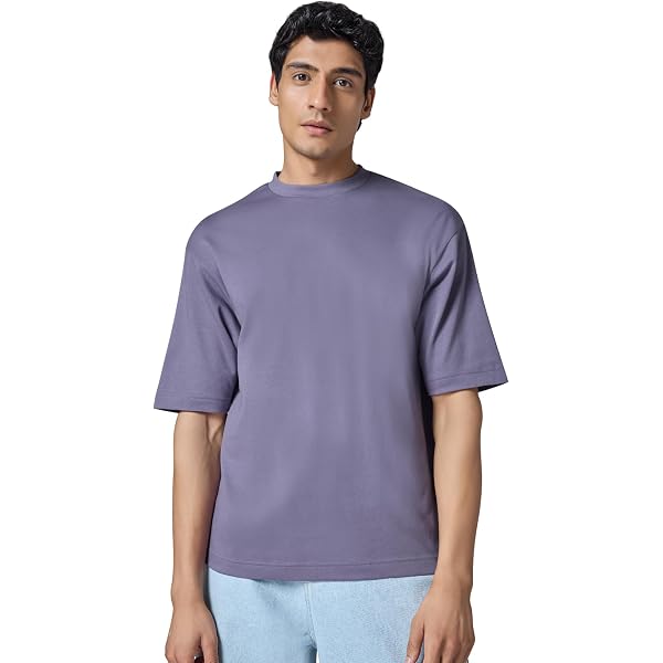 ( ´Д`)y━・~~ Buy XYXX Cotton Tshirt for Men, Relaxed Fit, Solid, Pack of 1