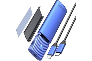 ORICO M.2 NVMe SATA SSD Enclosure Adapter Tool-Free, USB C 3.2 Gen 2 10Gbps NVME, 5Gbps NGFF SATA PCIe M-Key(B+M Key) 2230/2242/2260/2280, Aluminum External M2 Reader Support UASP Trim- PWDM2
