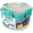 Sistema Snacks TO GO Food Storage Container, 400 ml, Small Snack Pot with Compartments, BPA-Free, Assorted colours, 1 count