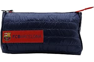 CYPBRANDS FC BARCELONA - Estuche Portatodo con Cremallera, Color blaugrana, Producto Oficial , Neceser Jumbo Soft, (CyP Brands)