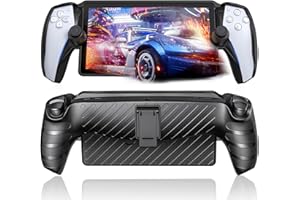 Gorixer Verbesserte Hülle für Playstation Portal mit Ständer, TPU Schutzhülle mit Ständer für PS Portal Zubehör, Vollständiger Schutz & rutschfeste Griffabdeckung für Playstation Portal Remote Player