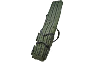 Zite Fishing Rutentasche & Angeln Tasche 150cm | Rod-Case Angelrutentasche | Wasserabweisendes Ruten-Futteral | 3 Fächer Rute