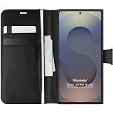 Microsonic Samsung Galaxy S25 Ultra Kılıf Delux Leather Wallet Siyah [Galaxy S25 Ultra ile Uyumlu Kılıf - Siyah]