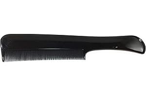 ‎NIAVIDA Feinkamm + Staubkamm + Nissenkamm Läusekamm Griffkamm schwarz 18,5 cm feine Zahnung