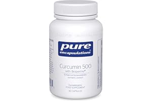 Pure Encapsulations Curcumin 500 with Bioperine - Enhanced Bioavailability - Turmeric Extract - 60 Capsules