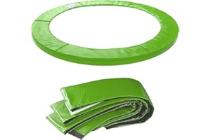 ‎KINETIC SPORTS Kinetic Sports Trampolin Randabdeckung Ø 183/244/275/305/335/366/427/490 cm - Reißfest & UV-resistent, 15 mm EPE-Schaumstoff, Ersatz Federabdeckung Randschutz Rahmenpolster für Gartentrampoline