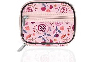 Serfeymi Pilulier Semainier Pilulier Medicaments 7 Jours Semainier Medicament Boîtes à Pilules de Voyage Avec étui à Fermeture éclair pour la Médecine, la Vitamine, le Supplément - Rose 01