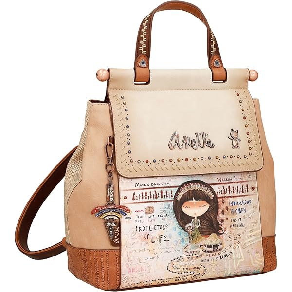 Anekke - Documententas voor dames, aktetas van kunstleer met verstelbare handgreep en ritssluiting, menire, accessoires en accessoires voor dames, 40 x 30 x 5 cm, Meerkleurig, One Size