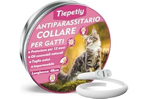 TIEPETLY Collare Antiparassitario per Gatti