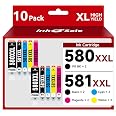 INK E-SALE 580 581 Ink Cartridges Replacement for Canon PGI-580 XXL CLI ...