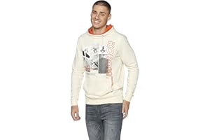 KOROSHI MANIAKS GRAPHIC DESIGN TM Koroshi Sudadera de Manga Larga con Capucha Color Crema para Hombre, de Color Cream
