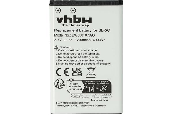 vhbw - Batterie Rechargeable Babyphone - Compatible avec Philips Avent SCD600, Avent SCD600, 10 (1200mAh, 3,7V, Li-ION)