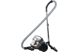 Russell Hobbs® Compact XS Bagless Cylinder Vacuum Cleaner Lightweight 700W, 1.5L, Grey & Silver, Triple Filtration, for Hard floor, Carpet & Car, 3-in-1 Tool, 2 Year Guarantee RHCV1611