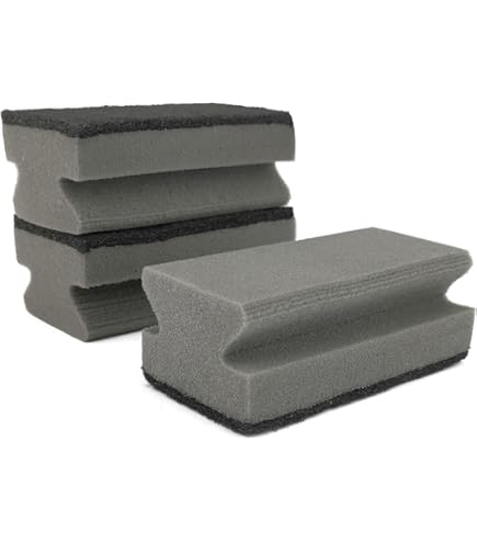 PARENCE - Set met 2 reinigingssponzen voor grill en oven – schuursponzen voor grill en oven – 2 reinigingssponzen – barbecue-accessoires – ovenaccessoires