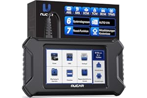 ‎MUCAR OBD2 Diagnosegerät, MUCAR CS6 Diagnosegerät Auto Mit 6 Systemdiagnosen (ECM/TCM/ABS/SRS/TPMS/BCM) + 7 Reset-Funktion, Auto Auslesegerät Für AutoVIN, Android 7.0, Kostenlos Aktualisierungen