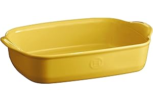 Emile Henry EH909650 - Bandeja rectangular para horno (cerámica, 29 x 19 x 7 cm), color amarillo