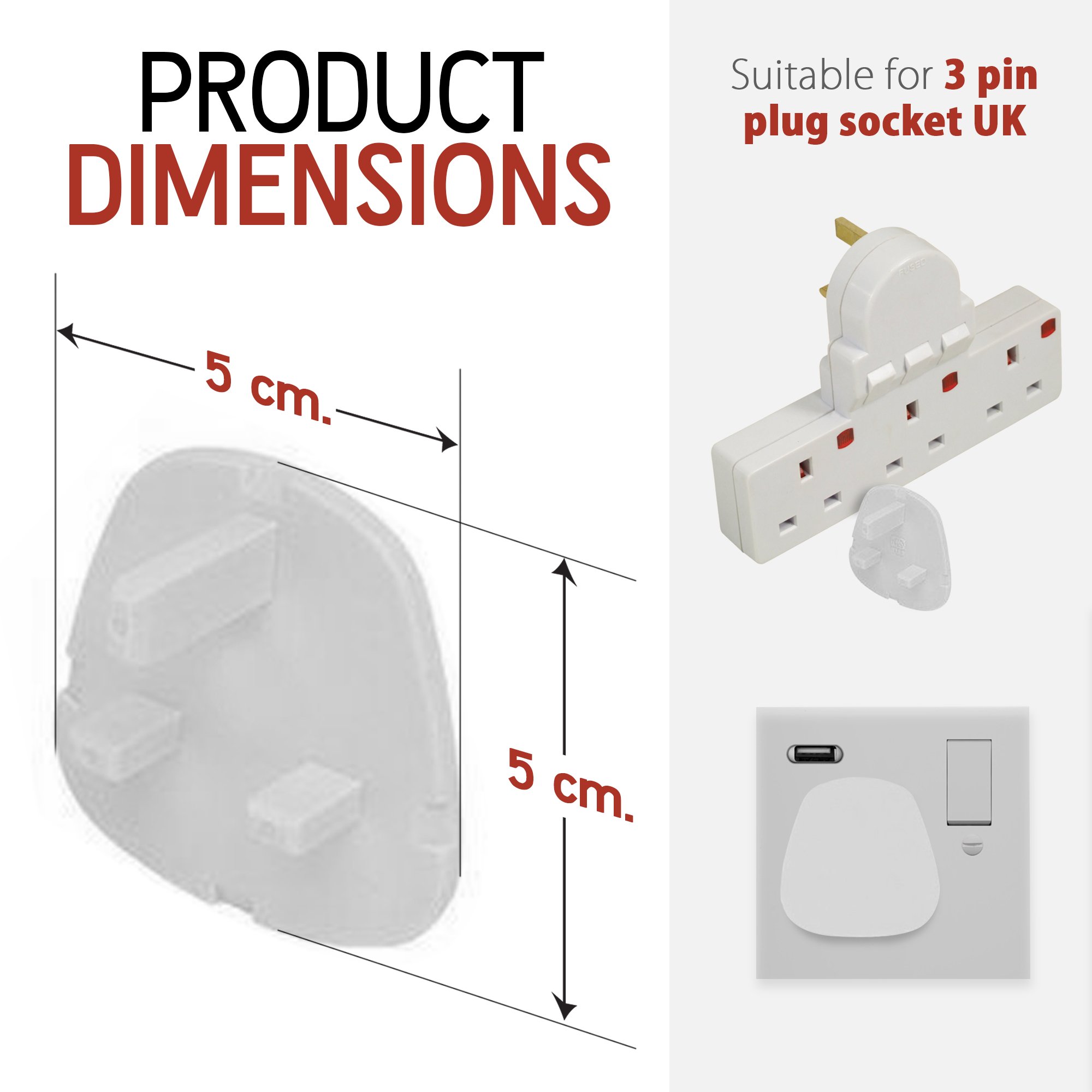 Baby Proofing Childs Home Safety Socket Covers Socket Protectors/Guards