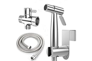LIFEICOMALL Hand-Bidet-Toilettensprüher, Edelstahl, für Badezimmer, persönliche Hygiene, Bidet-Sprüh-Set, Baby-Stoffwindel-Sprüher, Duschsprüher für Haustiere, weibliche Hygiene
