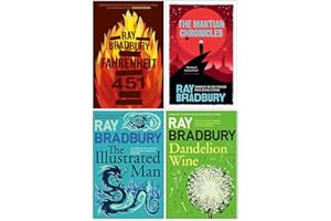 Ray Bradbury Collection 4 Books Set (Fahrenheit 451, The Martian Chronicles, The Illustrated Man, Dandelion Wine)