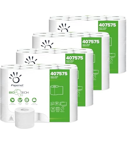 Lucart Professional Strong – Bobine Essuie-Tout Cuisine 300 Formats, 75 M, 2 Plis – Pack De 8 – 100% Cellulose Vierge, Certifié PEFC & Contact Alimentaire