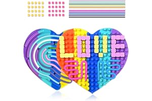 Echehi Giochi Sensoriale a Doppia Faccia in Silicone, Adatto a Bambini e Adulti per Alleviare Stress, Ansia e ADHD. Cuore