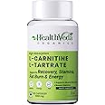 Health Veda Organics L Carnitine L-Tartrate, 1000mg | Pre-Workout Supplements | Supports Muscle Recovery & Endurance | For Both Men & Women I 60 Veg Capsules