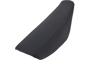 CHICIRIS Flat High Foam Saddle for Dirt Bike, Sturdy Support Base, Breathable Leather Cover with Even Pressure Dissipation Te
