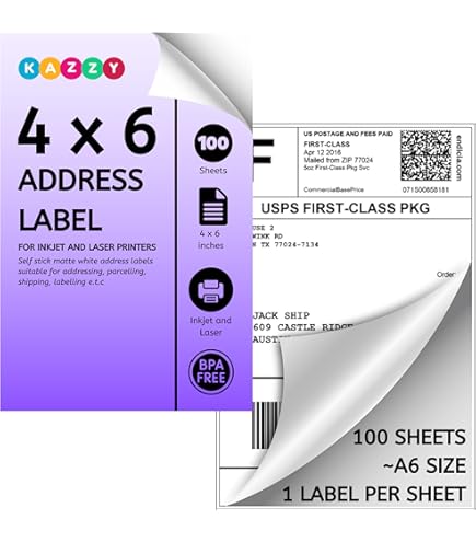 HERA Etichette Universali, 105 X 37 , Etichette Adesive A4 Per - Foto 6