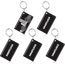 Pack De 5 Llaveros RFID UID Programables - 13.56 MHz, Regrabables, Para Control De Acceso O Proyectos