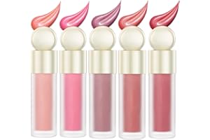 OHSN 5 Colores Liquid Blush Colorete en Crema Colorete Rare Beauty Blush Liquido Blush en Crema Mate Rubor Liquido Rubor en Crema Ligero Transpirable Transparente Colorete Facial en Mousse Maquillaje