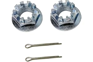 SUONE Set Of 2 Rear Axle Castle Crown Nuts Pins Compatible With HONDA ATV TRX700XX TRX400X TRX200SX FL400R PILOT TRX125 ATC250ES TRX200SX TRX300EX SPORTRAX 300 TRX300EX 1993-2008