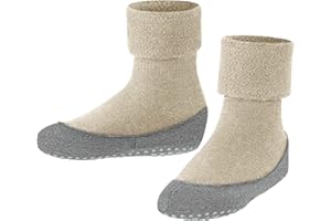 FALKE mixte enfant Cosyshoe chaussons chaussettes picots antidérapants sur la semelle meilleure adhérence épais chauds respirants régulation climatique anti-odeur laine 1 paire