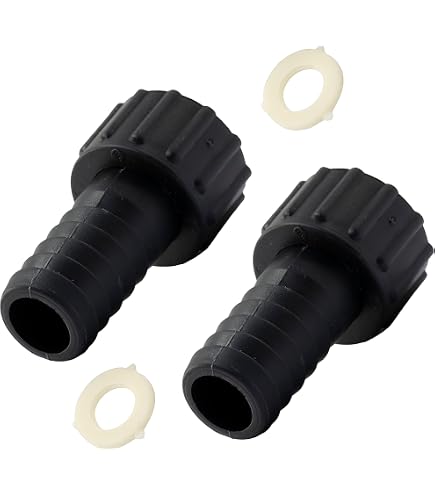 ANPTGHT Raccordo per tubo flessibile in plastica, 2,5 x 2,5