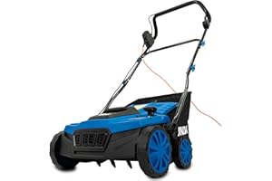 HYUNDAI POWER PRODUCTS Hyundai 14” / 36cm 2 - in - 1 1600W Electric Lawn Scarifier and Aerator with 45L Collection Bag - 3 Year Warranty, Blue
