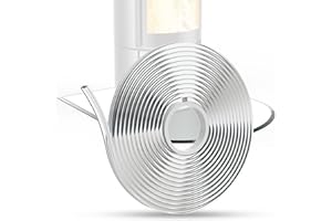 BIJON Flex Silikon-Dichtlippe Schmutzlippe für Kaminplatte, Glasbodenplatte, Ofenplatte, Bodenplatte, Kaminofenplatte - Kaminofen Dichtung Selbstklebend - Länge 4,5m